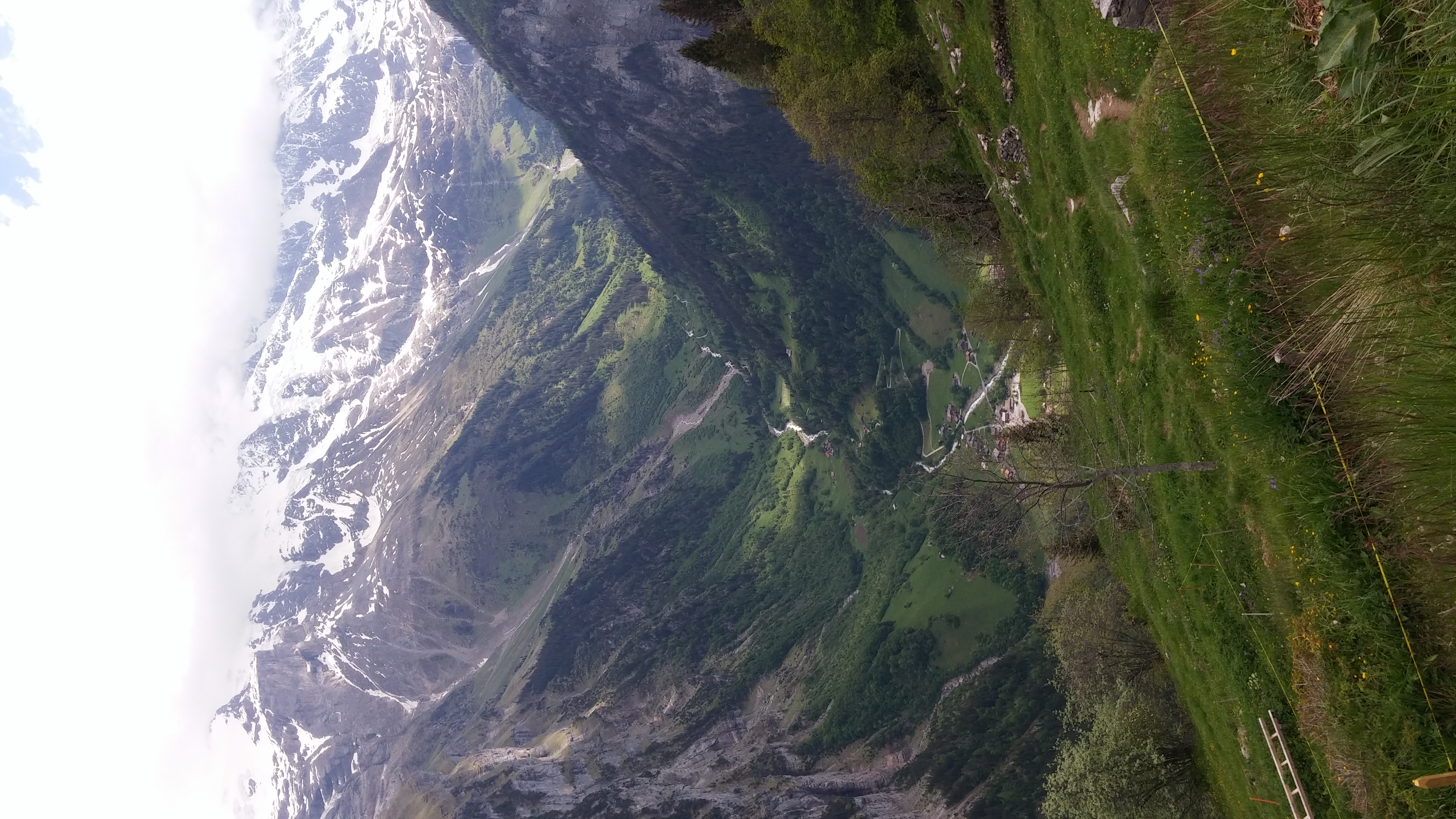 Lauterbrunnen valley view from Wengen